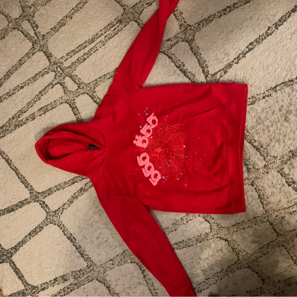 *SELLING IN CALGARY ONLY* SP5DER Red 555 Hoodie